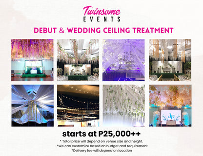 Event Styling Ceiling Treatment