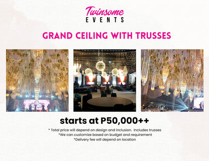 Event Styling Ceiling Treatment